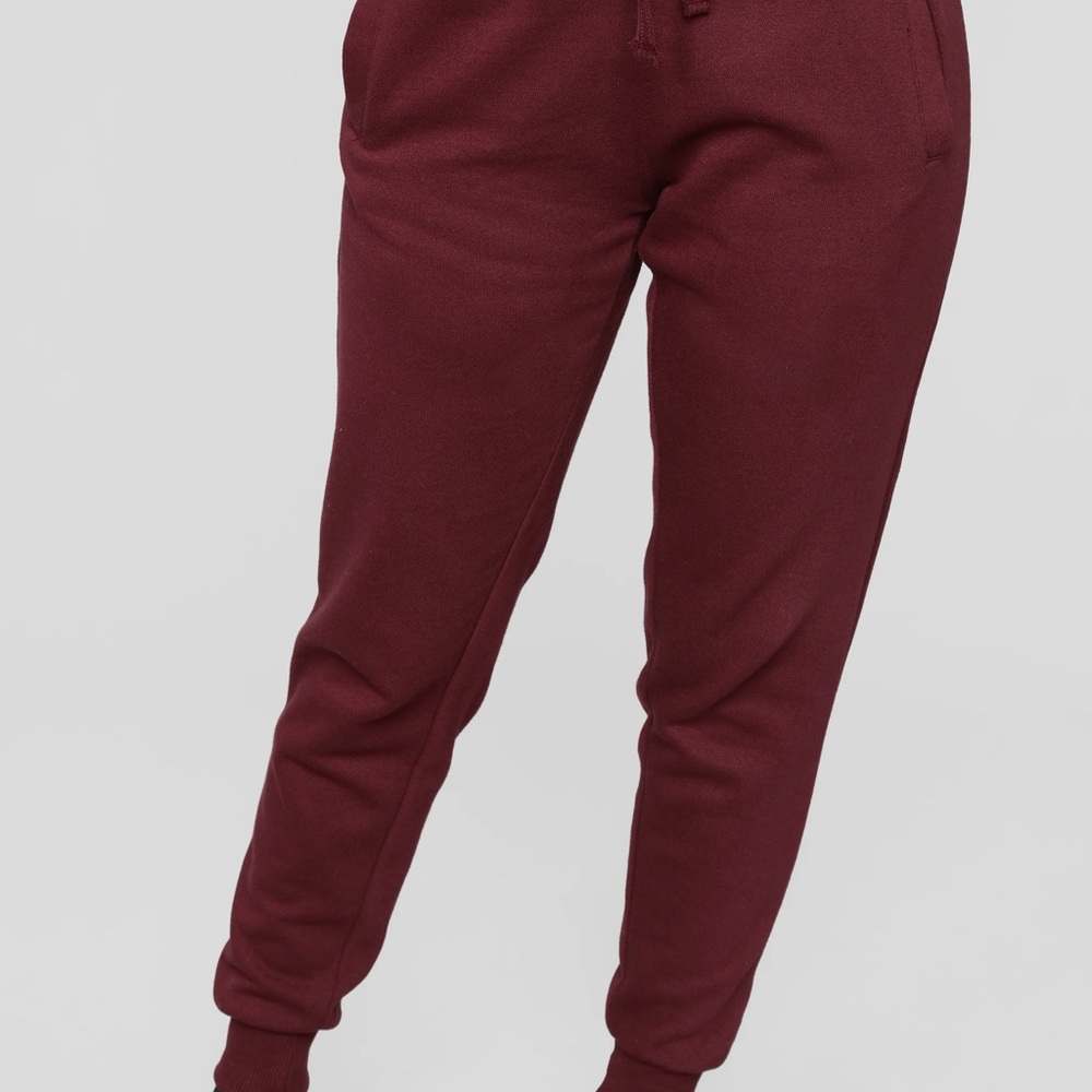 Burgundy Jogger Pants